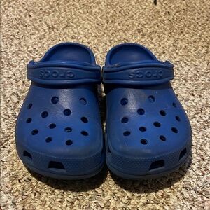 CROCS Kids Navy Blue Slippers